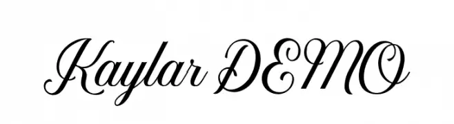 KaylarDEMO  Frei Schriftart Herunterladen