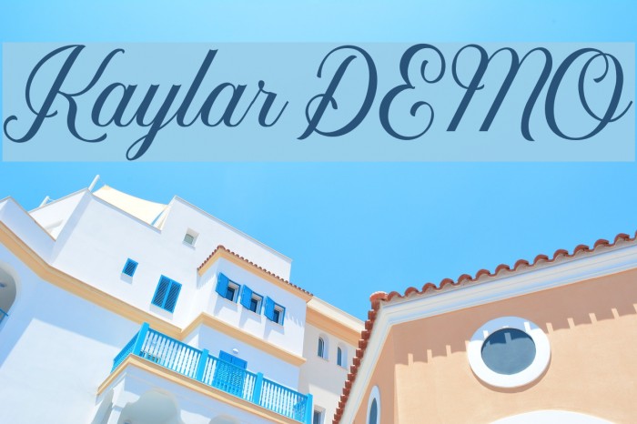 KaylarDEMO Font examples