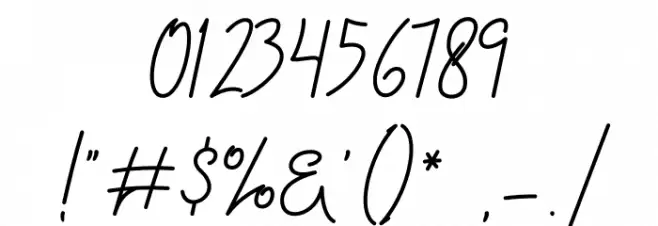 Kaylari Font OTHER CHARS