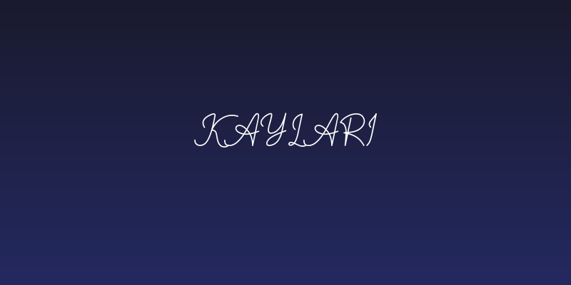 Kaylari Social Header
