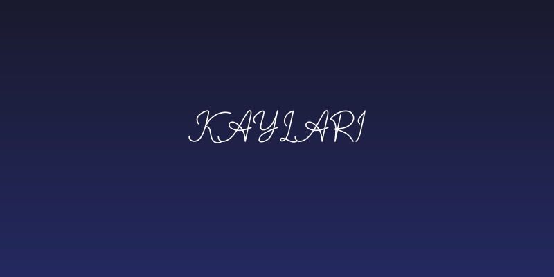 Kaylari Social Header