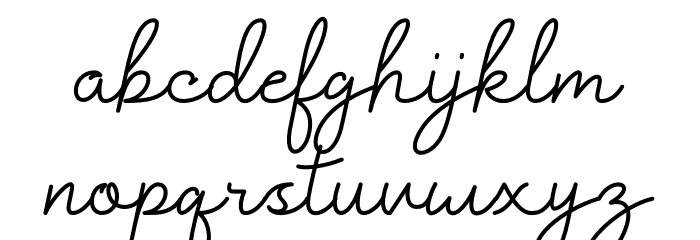 Kaylari Font LOWERCASE