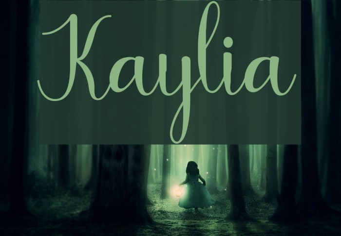 Kaylia Font examples