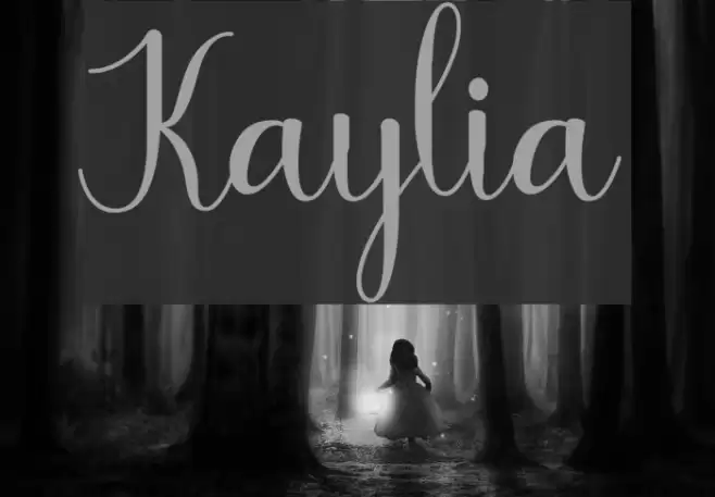 Kaylia फ़ॉन्ट examples