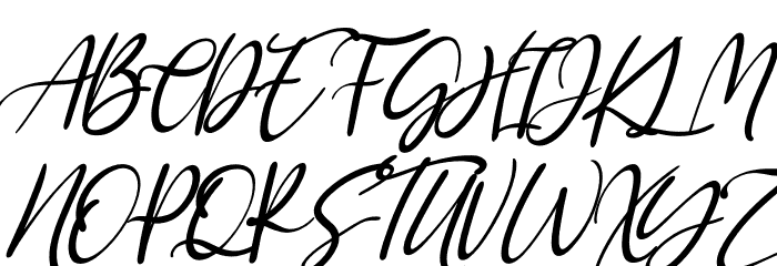 Kayliee Mightness Italic Font UPPERCASE