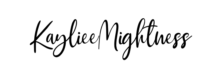Kayliee Mightness  Frei Schriftart Herunterladen