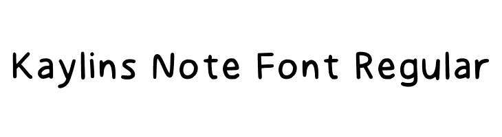 Kaylins Note Font Regular  フリーフォントのダウンロード