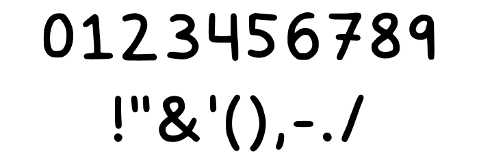 Kaylins Note Font Regular Font OTHER CHARS
