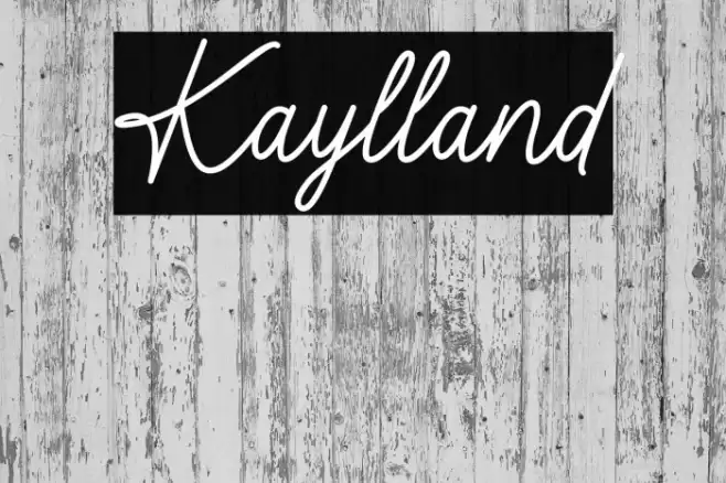 Kaylland Font examples