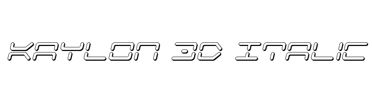 Kaylon 3D Italic  नि: शुल्क फ़ॉन्ट्स डाउनलोड