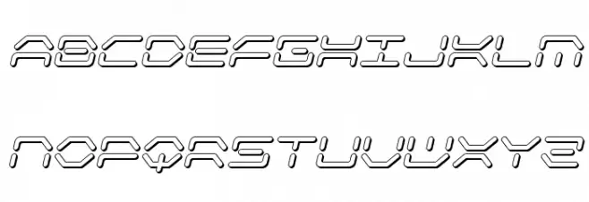 Kaylon 3D Italic Fonte MAIÚSCULAS