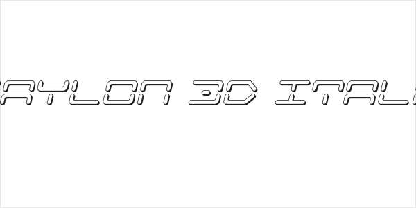 Kaylon 3D Italic Logo