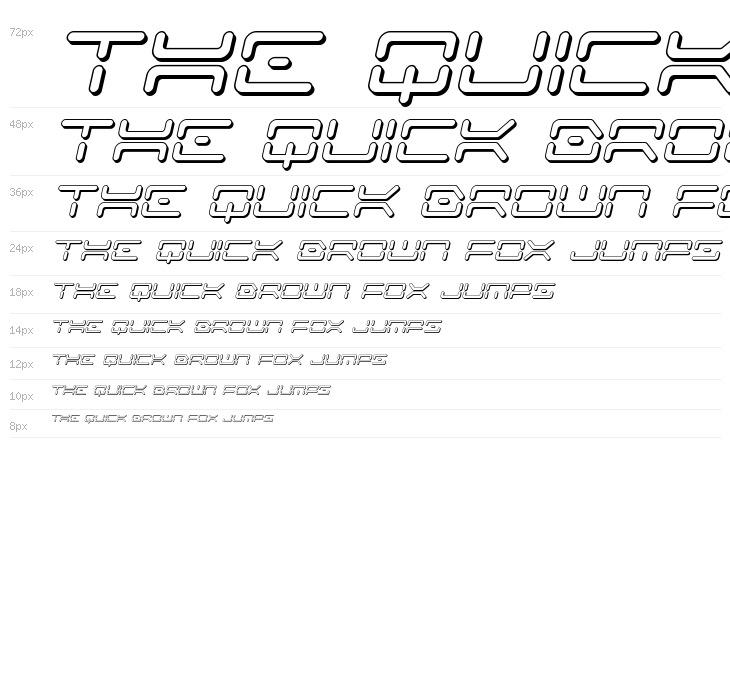 Kaylon 3D Italic Waterfall