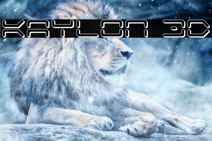 Kaylon 3D Font examples