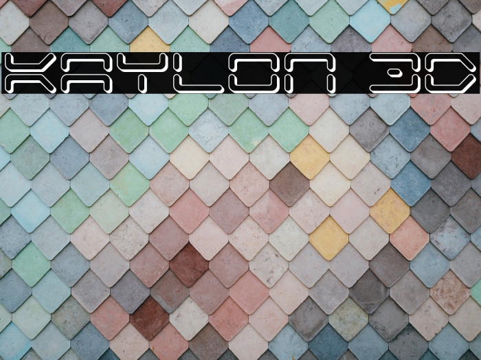Kaylon 3D Font examples