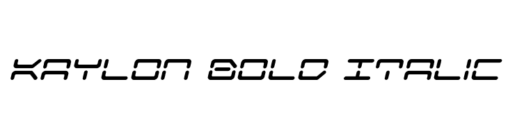 Kaylon Bold Italic  フリーフォントのダウンロード
