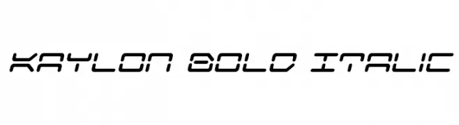 Kaylon Bold Italic  Frei Schriftart Herunterladen