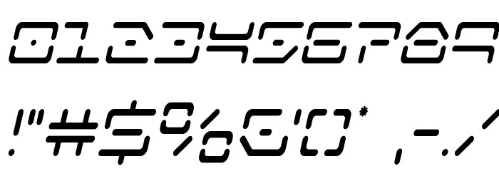Kaylon Condensed Italic Font OTHER CHARS