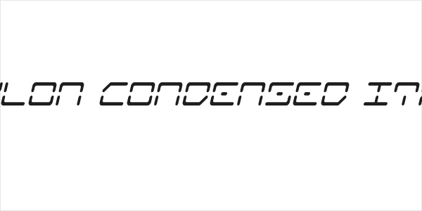 Kaylon Condensed Italic Logo
