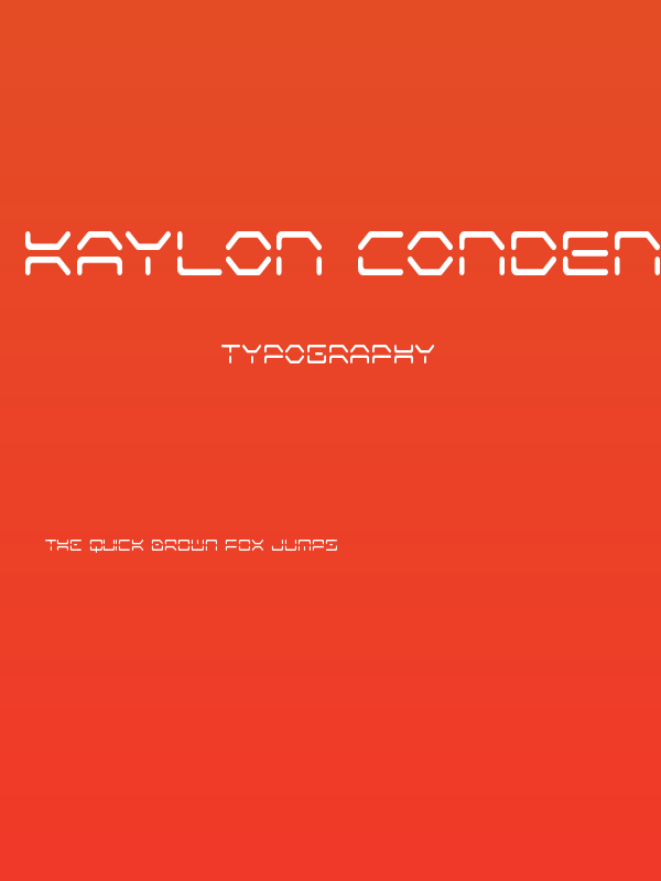 Kaylon Condensed Poster