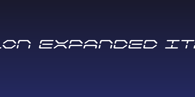 Kaylon Expanded Italic Social Header