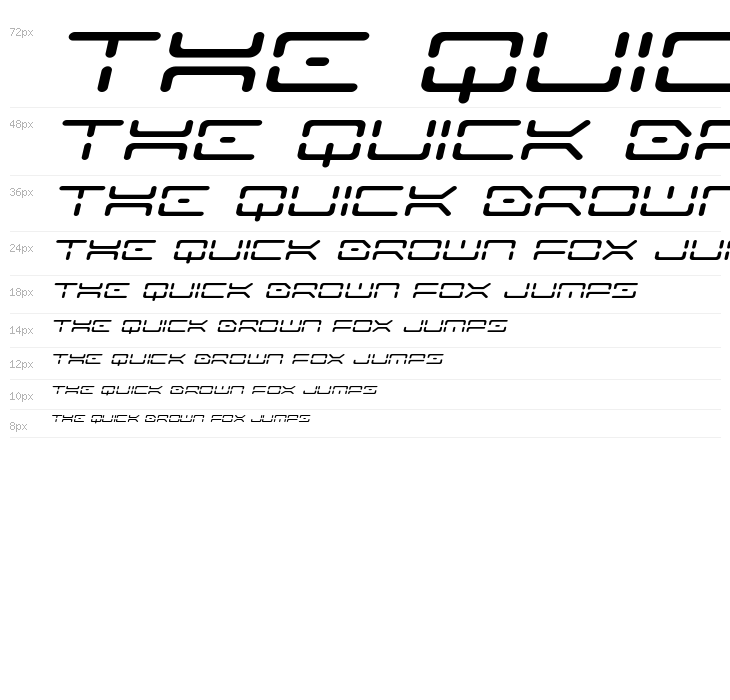 Kaylon Expanded Italic Waterfall