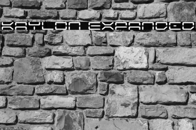 Kaylon Expanded Font examples