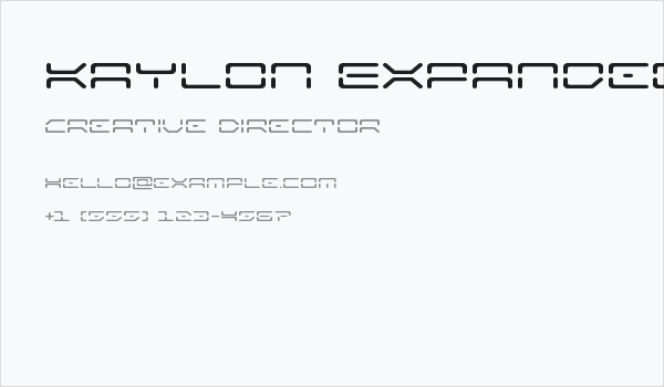 Kaylon Expanded Business Card