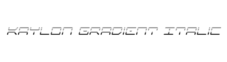 Kaylon Gradient Italic  baixar fontes gratis
