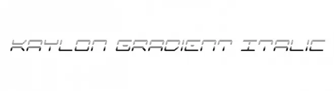 Kaylon Gradient Italic  フリーフォントのダウンロード