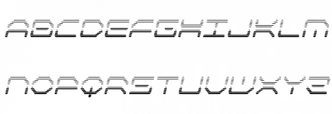 Kaylon Gradient Italic फ़ॉन्ट अपरकेस