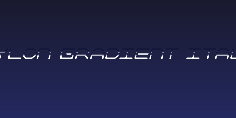 Kaylon Gradient Italic Social Header
