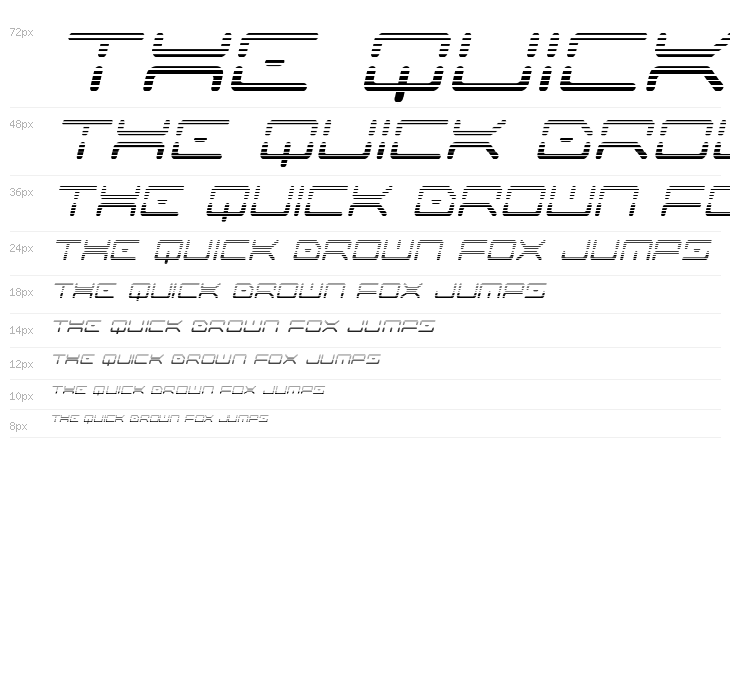 Kaylon Gradient Italic Waterfall