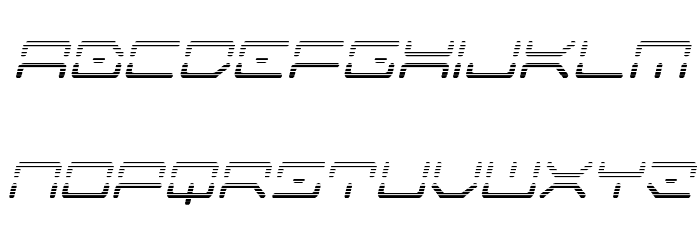 Kaylon Gradient Italic Font LOWERCASE