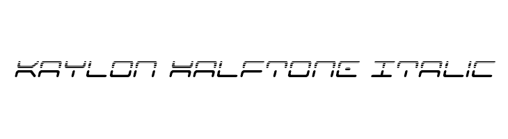 Kaylon Halftone Italic  Free Fonts Download