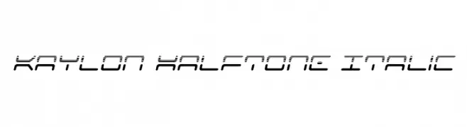 Kaylon Halftone Italic  Fuentes Gratis Descargar