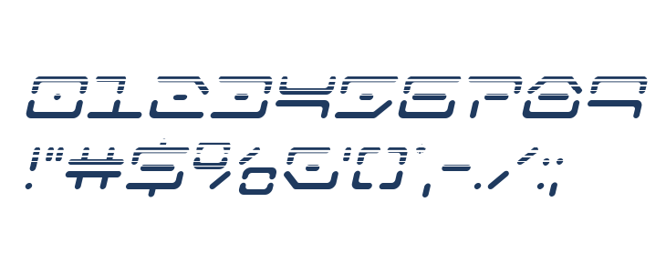 Kaylon Halftone Italic Other Characters