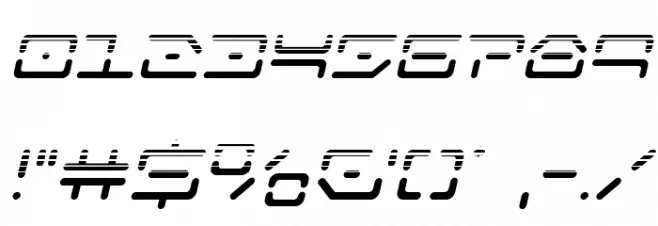Kaylon Halftone Italic Font OTHER CHARS