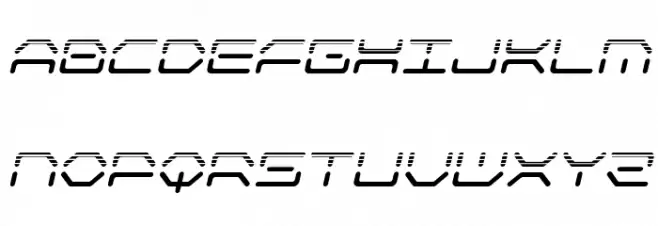 Kaylon Halftone Italic Schriftart Groß