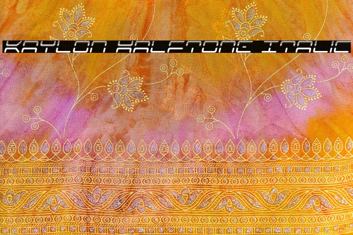 Kaylon Halftone Italic Example 2