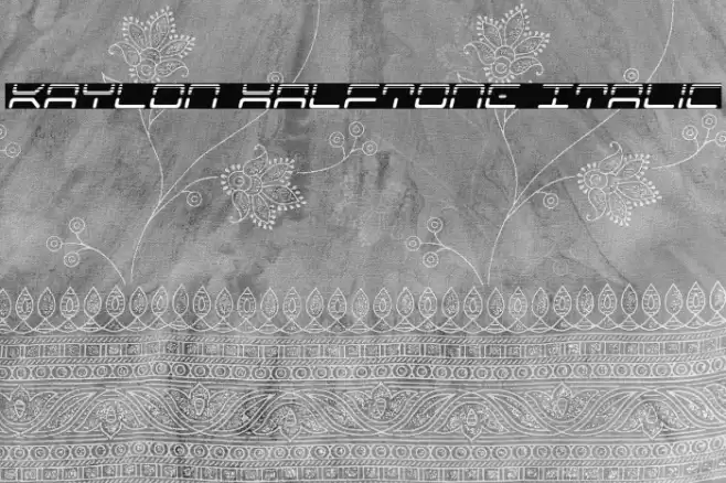 Kaylon Halftone Italic Font examples