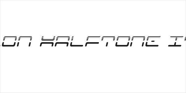Kaylon Halftone Italic Logo