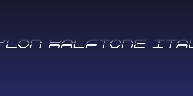 Kaylon Halftone Italic Social Header