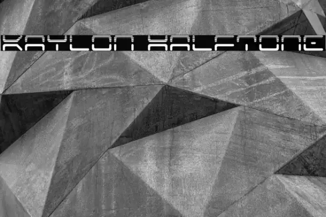 Kaylon Halftone Font examples