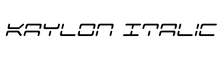Kaylon Italic Font