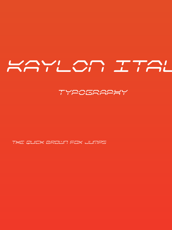 Kaylon Italic Poster