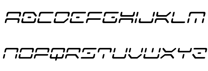 Kaylon Italic Font LOWERCASE