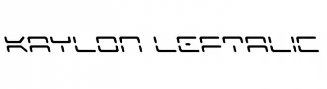 Kaylon Leftalic  Descarca Fonturi Gratis