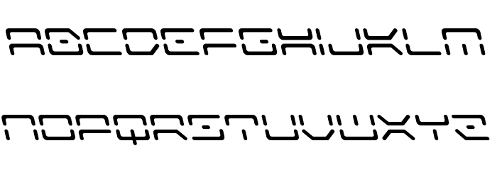 Kaylon Leftalic Font LOWERCASE