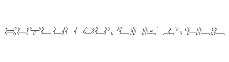 Kaylon Outline Italic  لخطوط تنزيل